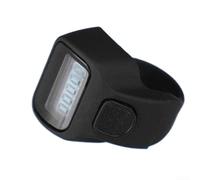 Per mini contatore ad anelli con pulsante di azione non dirompente e schermo numerico illuminato, vestibilità regolabile garantisce stabilità sulle dita (nero)