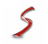 Per Mini Cooper R50 R52 R53 R56 R57 R58 R60 Jcw 3D Metallo S Griglia Anteriore Emblema Adesivo Griglia Badge Decalcomanie Accessori Esterni(Silver Badge,7cm)