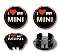 Per Mini Coprimozzo In Lega x4 54Mm I Love R54 R55 R56 R57 R58 R60 R61