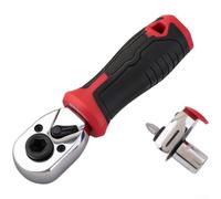 per mini Cricchetto 1/4 Pollice 72 Denti Acciaio Cromo Vanadio(Wrench Socket Bit)