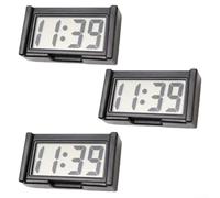 per mini Digitale da per cruscotto Auto 3 Display LCD Grande Numero | PVC agli urti Supporto autoadesivo Uso su auto scrivania Flessibilità di posizionamento