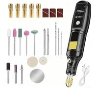per mini Drill Kit 24 Accessori Incisione Rettifica per mini | Alta 16000 giri/min, ricarica USB, autonomia di 120 minuti, carica completa 2 ore, libertà senza fili