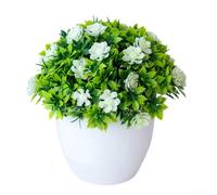 per mini Faux Eucalyptus Pot 15cm per salvia Verde Decor per(bianco) | Per stile eucalipto verde salvia, effetto vaso di pasta di carta, per texture foglia gelida, solo per uso interno