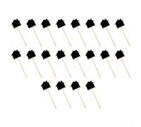 Per mini lavagnette in legno per piante, 20 pezzi, per uso in giardino, per negozi di fiori e decorazioni creative per feste (a forma di casa)