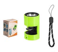 per mini LED Keychain Flashlight 230lm Type-C Plug-in per mini(Green) | 230 lumens brightness, 1.5W output, 200m beam distance, compact 3.5cm size, type-c plug-in