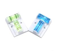 per mini livella a bolla set di 2 pezzi in plastica misurazione precisa magnetica per mini livella a bolla per camper campeggio livella compatta a croce 2 pezzi per cassetta degli attrezzi