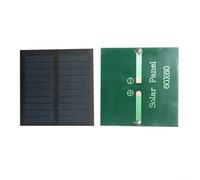 Per mini pannello solare 0,45 W 5 V per dispositivi da 3,7 V, modulo policristallino 60 x 60 mm con laminato per animali domestici per superficie per luci esterne e giocattoli, fornitura telaio per