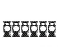 Per Mini Per Cooper Per One R50 R53 2001-2006 Pannello Interruttore Portiera Fari Controllo Centrale Adesivo Decorazione In Fibra Carbonio Morbida Aria Condizionata Striscia Decorativa(Button black 1,