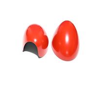 Per Mini per Cooper S per Hatchback Convertible R50 R52 R53 Copri specchietti retrovisori Black Flag Decorazione Accessori per auto Coprispecchietti laterali per auto(Rosso,Right Hand Drive)
