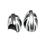 Per Mini per Cooper S per Hatchback Convertible R50 R52 R53 Copri specchietti retrovisori Black Flag Decorazione Accessori per auto Coprispecchietti laterali per auto(Grey Jack,Left Hand Drive)