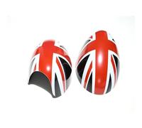 Per Mini per Cooper S per Hatchback Convertible R50 R52 R53 Copri specchietti retrovisori Black Flag Decorazione Accessori per auto Coprispecchietti laterali per auto(Black Jack,Left Hand Drive)