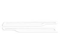 Per MINI Per John Per Cooper Per Works Per Convertible F57 2021 2022 Minigonne Laterali Auto 2 Pezzi Adesivi Strisce Porta Spoiler Gonna Laterale(Glossy White)