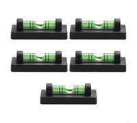 per mini per livella a bolla 3 fiale per livellamento di precisione - strumento per appendere foto telaio in alluminio 40 mm nero 2 pezzi (5 pezzi)