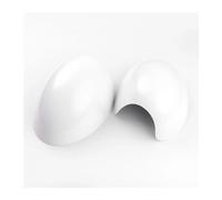 Per Mini Per Uno Per Cooper S Hatchback Per Convertible R50 R52 R53 Auto Specchietto retrovisore Coperture Decorazione Accessori Auto Calotta Specchio Retrovisore (Colore : Bianco)
