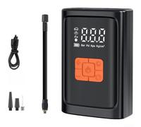 per mini Pompa Auto ABS Leggera 600g Compact per mini Pompa(Orange) | fili, flusso 30L/min, display LCD , duratura, uso ovunque