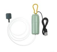 per mini Pompa Ossigeno Acquario USB Silenziosa 4 Areatore per portatile per Pesci e Tartarughe 7.5x3cm(Green)