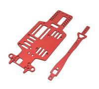Per Mini-Q 1/28 Piastra Inferiore Multi-passo In Metallo Piastra Del Secondo Piano RC Drift Per Accessori Di Aggiornamento Per Auto Da Per Corsa RC Cingolato Telaio(Red)