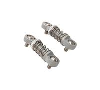 Per MINI-Q9 1/28 2 Pezzi Di Ammortizzatori Anteriori E Posteriori In Metallo Per Auto RC Parti E Accessori Per Veicoli Fuoristrada Aggiornamento Sostituzione E Utilizzo Ammortizzatore Rc(Silver)