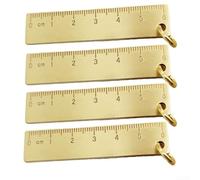 per mini Righello Metallo 6cm Alta Precisione 1mm per mini | Ottone per robusto, per spessore 3mm, resistenza all'usura, per ideale uso quotidiano, lunga durata