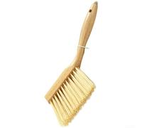 Per mini scopa e paletta con impugnatura liscia in legno per raccolta controllata di detriti e briciole in zone ristrette (9903 bianco)