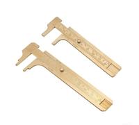 per mini set di righelli in ottone, strumento di misurazione a doppia scala, 2 pezzi 80 mm e 100 mm regole di precisione per la lavorazione dei metalli e ingegneria