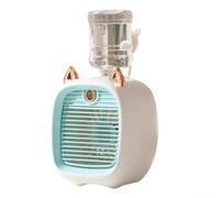 per mini Spray Humidifying Fan 3-Speed USB Rechargeable per(Green) | 3 adjustable speeds, per mist spray function, compact size, USB charging, quiet operation