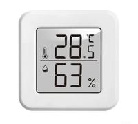 Per mini termoigrometro per auto e cameretta dei bambini, sensore preciso per temperatura e umidità con indicatore di comfort, magnetico, bianco