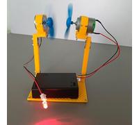 Per Mini Turbina Eolica Kit Fai Da Te Giallo Progetto Scienza Educativa Per I Bambini Per Imparare Concetti Di Energia Rinnovabile Con Luce Led Di Lavoro E Istruzioni Di Montaggio Per L'Attività Del
