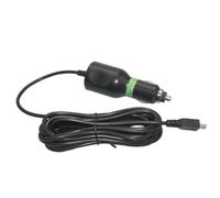 per mini USB Car Charger Cable 3.5m, DC 5V 2A Auto Power Adapter con LED per Garmin Nuvi GPS Dash Cam Camera, Nero