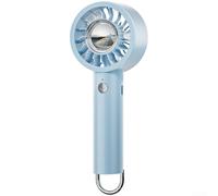 per mini Ventilatore da Mano con Diffusore Essenze e per lampada LED, 4 Marce, Gancio Portatile, Lunga Durata per Esterno(Blue)