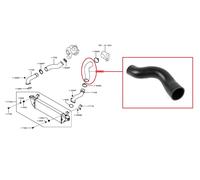 Per Mitsubishi L200 Pick Up KL1T/KL2T 2.4D Presa D'Aria Turbo Intercooler Tubo