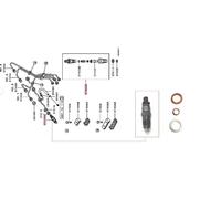 Per Mitsubishi Pajero Shogun 2.8TD 4M40 Nuovo Iniettore X 1 (1993 A 2000)