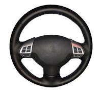 Per Mitsubishi Per Lancer Ex Per Outlander Per Asx Per Colt Per Pajero Coprivolante Cucito A Mano Per Auto Coprivolante Custodia(Red and blue thread)