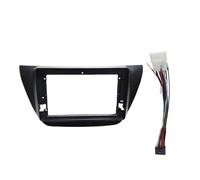 Per Mitsubishi Per Lancer IX 2005-2008 Autoradio Fasce Stereo Cruscotto Telaio 2 Din DVD GPS MP5 Copertura Lettore Android Fascia del pannello radio(Black Frane B Cable)