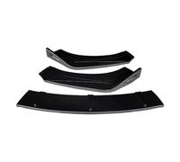 Per Mitsubishi Per Outlander 2015-2020 Accessori Kit Carrozzeria Carbon Look ABS Paraurti Anteriore Splitter Labbro Spoiler Diffusore Deflettore POMPOMPUR(Gloss Black)