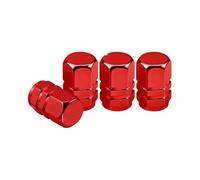 Per Mitsubishi Triton Ralliart Ex Star Eclipse Styling Valvola Della Gomma Ruota Tappo Dello Stelo Dell'aria Copertura Antipolvere Tappi valvola Schrader(C-Red)