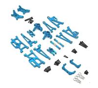 Per MJX 14209 14210 1/14 Metallo Per Braccio Oscillante Sterzo Tazza Sospensione Staffa Guscio Pilastro Asta Sterzo Tazza Posteriore RC Ricambi Auto Ricambio RC Tazza Sterzo(Blue)
