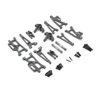 Per MJX 14210 14209 1/14 Supporto Per Torre Ammortizzatori In Lega Di Alluminio E Metallo Per Bracci Oscillanti Set Di Tazze Di Sterzo Ricambi E Accessori Per Camion RC RC Tazza Sterzo(Gray)