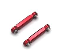 Per MJX 14301 14302 14303 1/14 Asta Di Sterzo In Metallo RC 4WD Auto Telecomandata Veicoli Cingolati Parti E Accessori Aggiornamenti Sostituzione Uso Rc Asta di Trazione(Red)