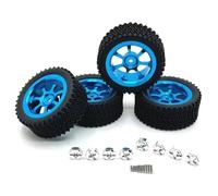 Per MJX 14301 14302 14303 Per WLtoys 1/12 1/14 RC Car Parts Ruote Pneumatici In Metallo Migliorati Accessori RC(Blue)