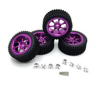 Per MJX 14301 14302 14303 Per WLtoys 1/12 1/14 RC Car Parts Ruote Pneumatici In Metallo Migliorati Accessori RC(Purple)