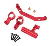 Per MJX 7303 1/7 Gruppo Sterzo Anteriore In Lega Di Alluminio CNC Per Grandi Auto Da Per Rally Accessori Per Aggiornamenti RC Fuoristrada RC Modifiche Modelli(Red)