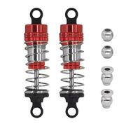 Per MJX Per Hyper Go 14210 H14BM 16208 16209 16210 H16BM 74 80mm Ammortizzatori Metallo Riempiti D'olio Parti Aggiornamento Monster Truck RC Parti Ammortizzatore RC(Red,Front)