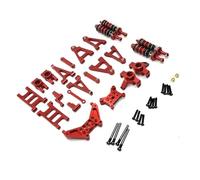 Per MJX Per Hyper Go 14301 14302 1/14 In Metallo Forcellone Supension Anteriore Bracci Sterzo Tazza Blocco Montaggio RC Auto Aggiornamento Set Coppa dello sterzo RC