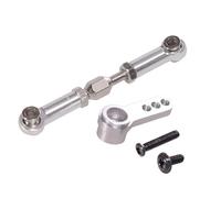 Per MJX Per Hyper Go 16207 16208 16209 16210 H16 1/16 Tirante Dello Sterzo In Metallo Bracci Del Servo Parti Di Aggiornamento Per Auto Telecomandate RC Ricambi Parti(Silver)
