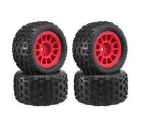 Per Mjx Per Hyper Go Per Scy Wltonys 1/16 1/18 Auto Telecomandata Pneumatici Universali 74 Mm Con Finitura Grandi Dimensioni Modello Adatto Parti Crawler Rc(Red)
