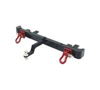 Per MN 1/12 per MN82 modello LC79 RC Ricambi auto telecomandate Accessori per auto Paraurti posteriore in metallo Gancio rimorchio migliorato RC Cingolato Telaio(Black)