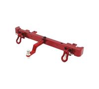 Per MN 1/12 per MN82 modello LC79 RC Ricambi auto telecomandate Accessori per auto Paraurti posteriore in metallo Gancio rimorchio migliorato RC Cingolato Telaio(Red)