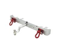 Per MN 1/12 per MN82 modello LC79 RC Ricambi auto telecomandate Accessori per auto Paraurti posteriore in metallo Gancio rimorchio migliorato RC Cingolato Telaio(Silver)