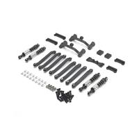 Per MN D90 D91 D96 Per MN98 99S 1/12 In Metallo Tirante Fisso Supporto Ammortizzatore Assale Posteriore Supporto Servo Ricambi Auto RC Accessori Sostituzione Uso Rc Asta di Trazione(Black)